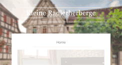 Desktop Screenshot of kleine-radlerherberge.de