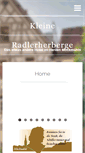Mobile Screenshot of kleine-radlerherberge.de