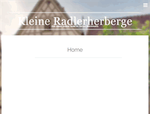 Tablet Screenshot of kleine-radlerherberge.de
